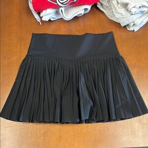 Black Pleated Tennis Skirt